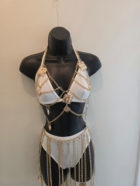 Fashion Chain Skirt Set